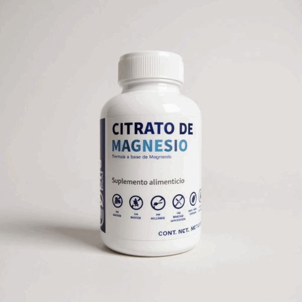 Citrato de Magnesio 120 Cápsulas (500mg)