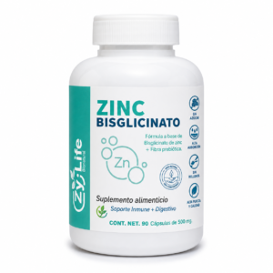 Zinc Bisglicinato + Prebiótico 90 Cápsulas