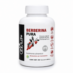 Berberina HCl + Cromo 100 Cápsulas